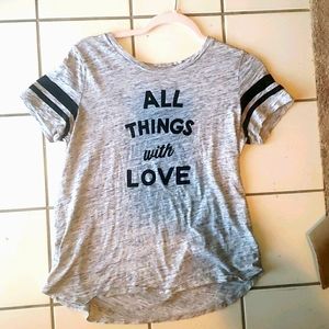 Gray and black shirt